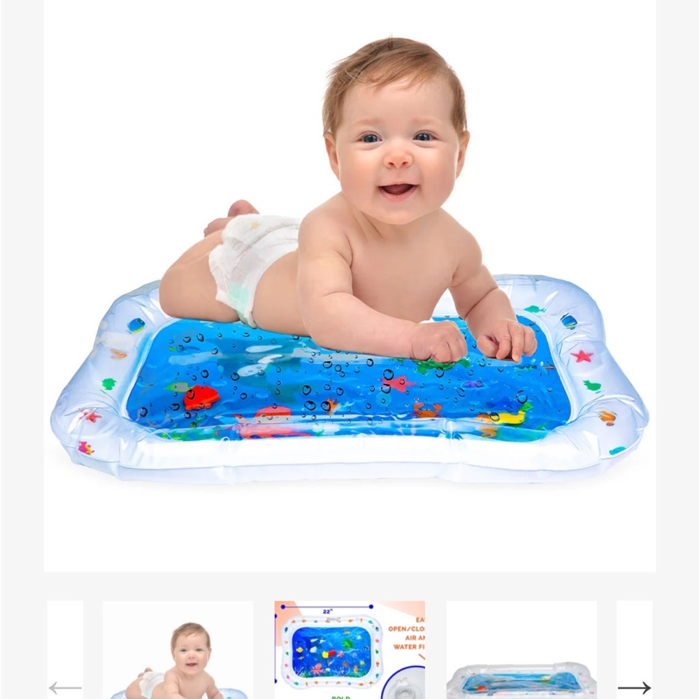 Hoovy Inflatable Water Play Mat for Babies
